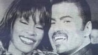 Whitney Houston George Michael   Outside #waiting for Aretha Franklin