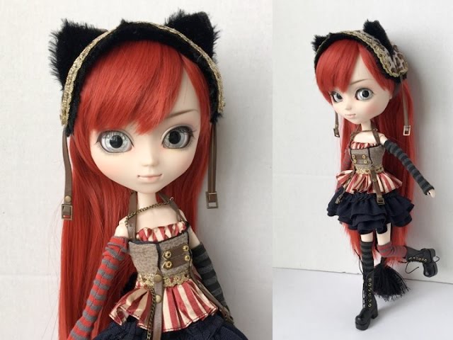 Pullip Steampunk Alice Series Cheshire Cat doll + new eyemech