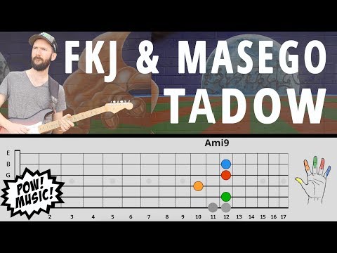 "TADOW" by FKJ & MASEGO Guitar Lesson – Main Loop, Sax Lines, Improv (How to Play/Tutorial)