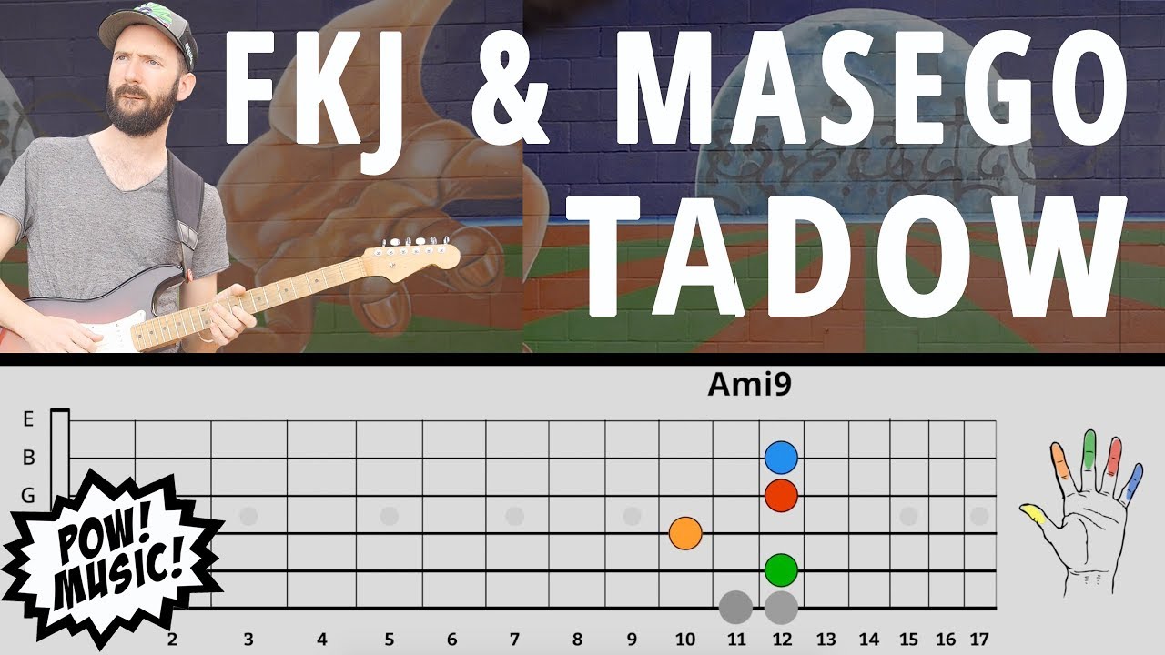 "TADOW" by FKJ & MASEGO Guitar Lesson Main Loop, Sax Lines, Improv