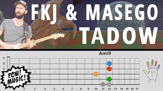 "TADOW" by FKJ & MASEGO Guitar Lesson - Main Loop, Sax Lines, Improv (How to Play/Tutorial)