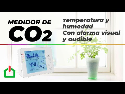 Medidor CO₂ con semáforo