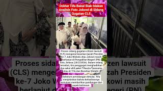 Download Lagu Dokter Tifa Bakal Blak-blakan Analisis Foto Jokowi di Sidang Gugatan CLS MP3