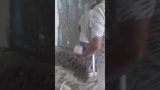 Construction Work, Plaster Wall. People Of Bangladesh. Location Malaysia.ppa1M Bukit Jalil