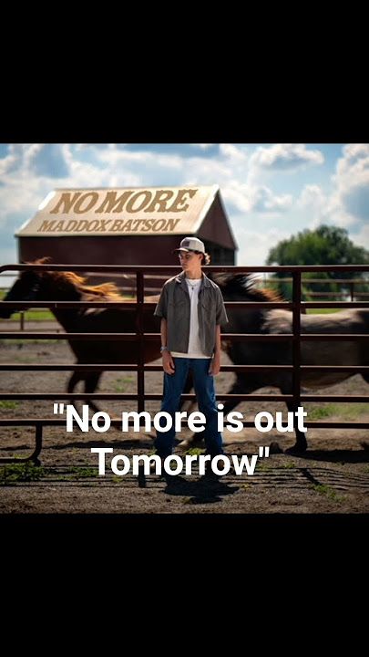 No more by Maddox batson is out Tomorrow #countrymusic #music #maddoxbatson