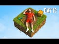 (DAY 12) I Survived Sky Block Minecraft… But It Got INSANE! 😱