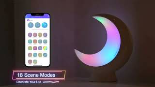 Bedside Lamps Rechargeable, Segmented APP Control Color Changing RGB Lamp for Kids with Music Sync M screenshot 4