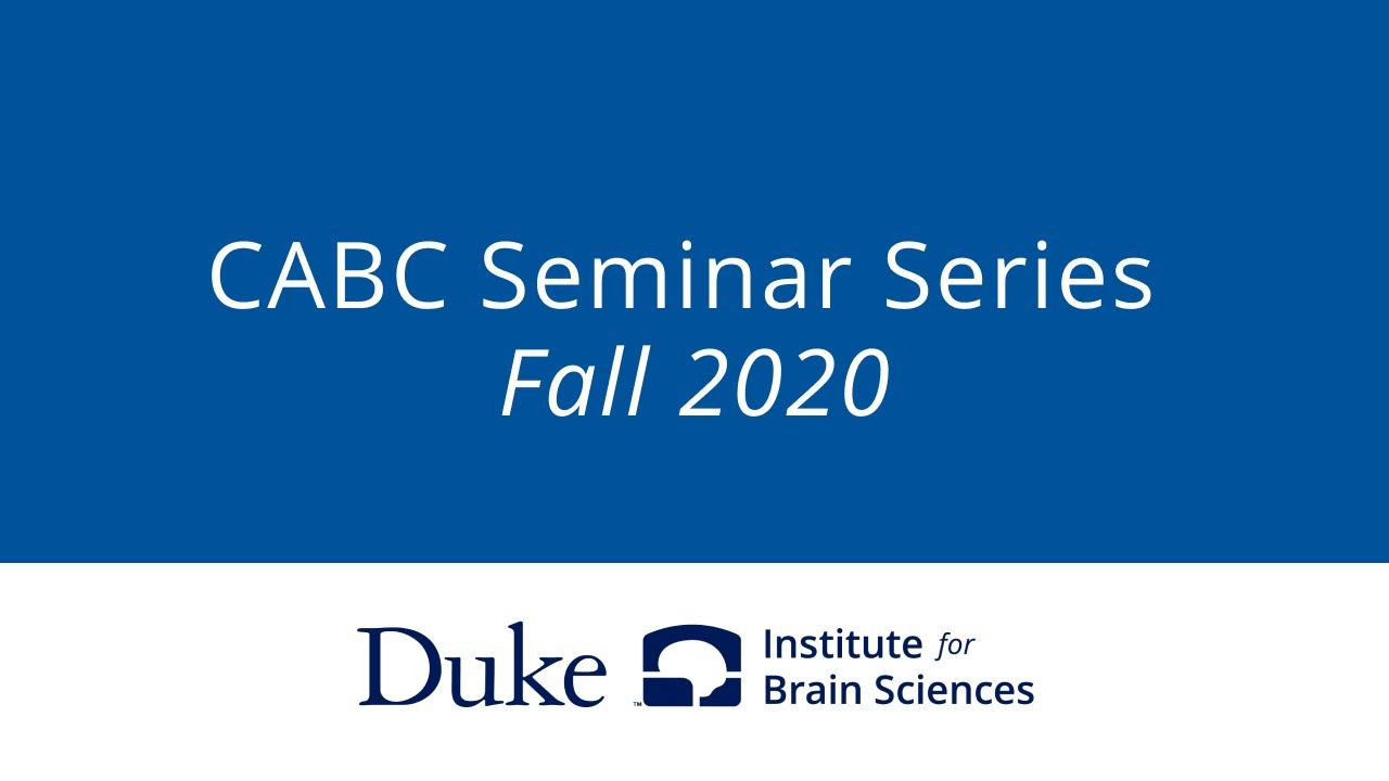 CABC Seminar series featuring Dr. Rick Hoyle 8/26/20
