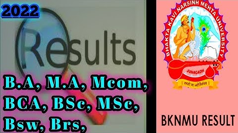 ભક્ત કવિ નરસિંહ મહેતા યુનિવર્સિટી પરિણામ જાહેર | Sem1 BA MA Mcom BCA BSC MSC Bsw Brs  May2022 Result