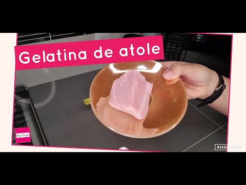 Gelatina de atole - Fácil, rápida y deliciosa!!