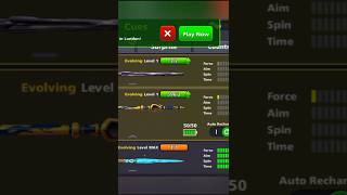 Upgrading the Rising Power Cue max leveling 😱😱.#1000subscriber #8ballpool