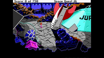 Space Quest III (Part 1) - Waking up on a Junk Ship