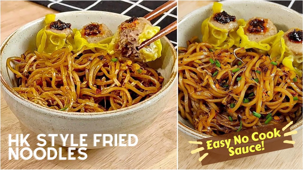 Homemade HongKong Style Fried Noodles Recipe Easy No Cook Sauce Homemade HongKong Style Fried Noodles Recipe Easy No Cook Sauce