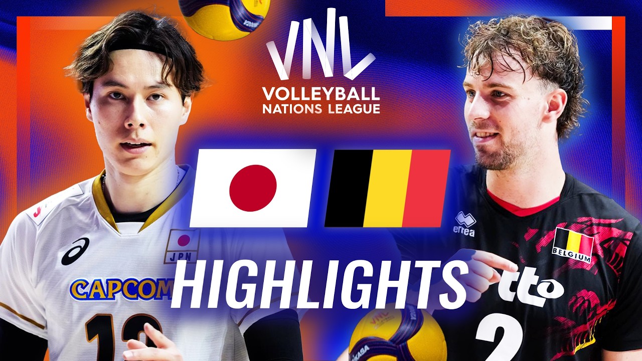Japan 🇯🇵 vs. Belgium 🇧🇪 - Highlights | Week 3 | Men's VNL 2026
