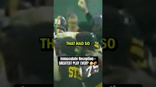 Is the Immaculate Reception the GREATEST play EVER? 😮#NFL#podcasts#debate#shorts#sports#goat#viral