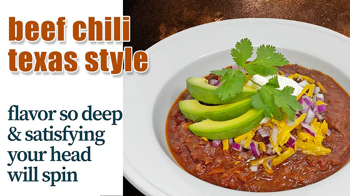 Beef Chili Texas Style Made Easy! -- DAM That's Good!