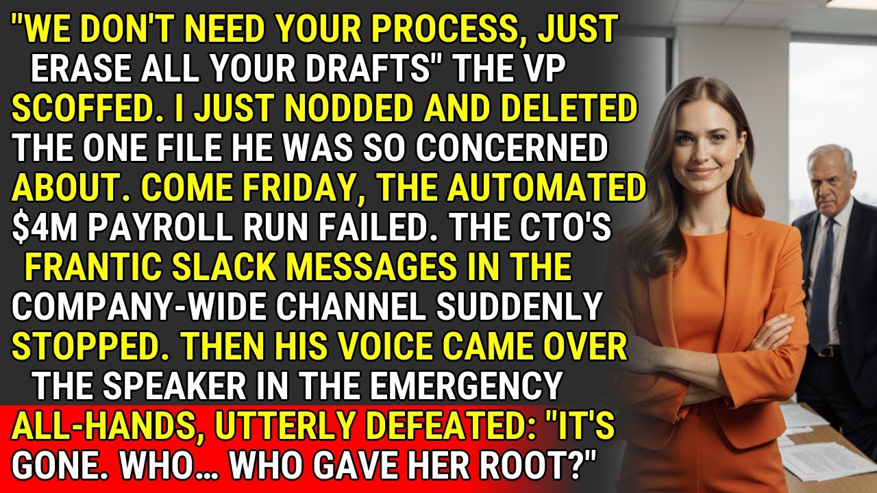 They Told Me to Delete My 'Drafts'... So I Deleted Their $4M Payroll Run ♟️