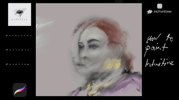 HOW TO PAINT INTUITIVE ART     Procreate Portrait painting    Smudging Art    Time-lapse   Tutorial