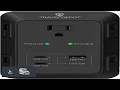 PD USB Wall Charger Surge Protector 5 Outlet Extender 2 USB C