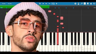 Bad Bunny / Tití Me Preguntó / Piano Tutorial screenshot 5