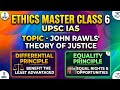 UPSC ETHICS MASTER CLASS 6 TOPIC JOHN RAWL THEOREY OF JUSTICE .DIFFERENTIAL PRINCIPLE AND EQUALITY .