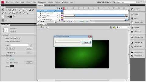 How to Add a Stop Action In Adobe Flash