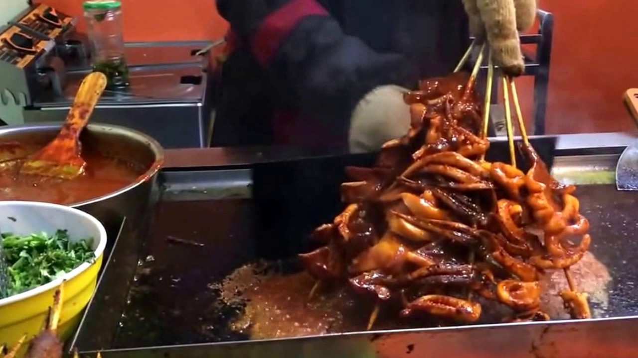 Уличная еда китая - YouTube