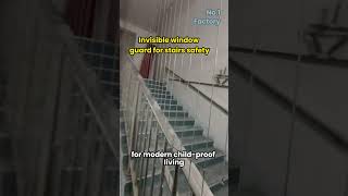 Invisible window guards for stairs #explore