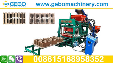 Jamaica cement hollow block making machine QT4 20 semi automatic concrete block machine plant