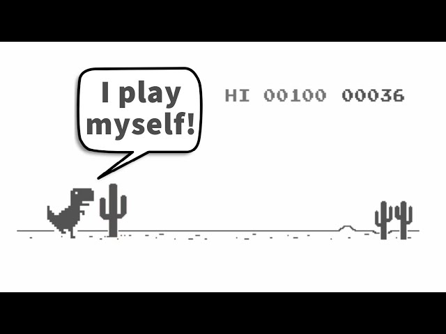 Create a Bot that Learns to Play Chrome Dino Game by Itself in