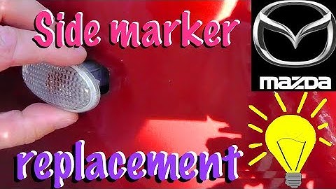 Side marker light bulb replacement on a Mazda 3 CORRECTLY