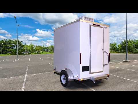 Single Station Portable Restroom Trailer