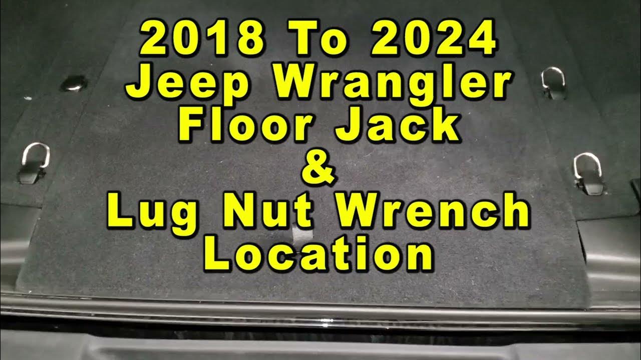 Jeep Wrangler Floor Jack & Lug Nut Wrench Location In Cargo Area 2018
