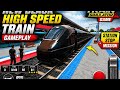 New Black High Speed Train Gameplay | Train Simulator Game | Station Stop Mission