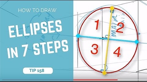 How to draw ellipses in perspective in 7 steps | TIP 158