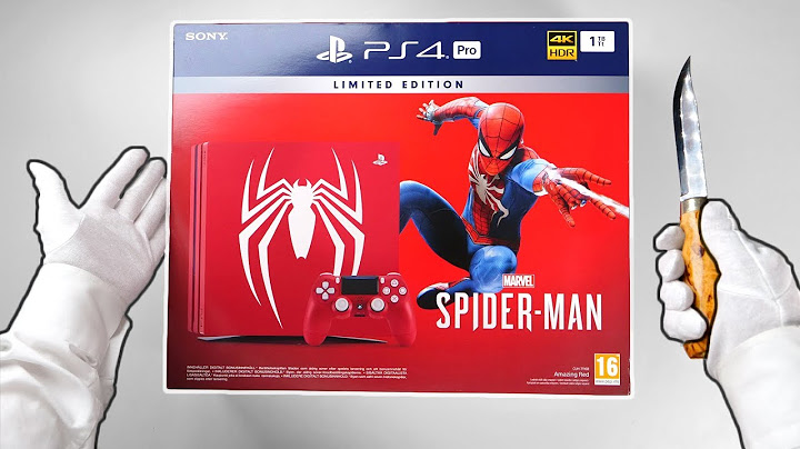 PS4 Pro "SPIDER-MAN" Limited Edition Console! Unboxing Marvel's Spider-Man Amazing Red Playstation 4