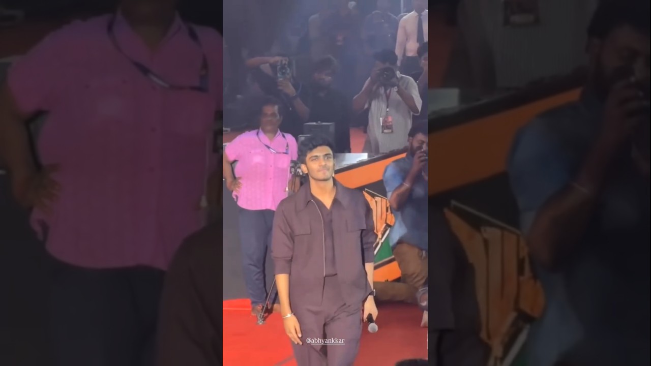 Sai abhyankkar at dude movie audio launch 