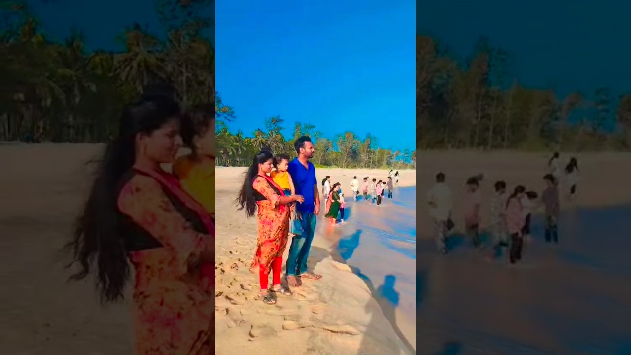 ⁣Relaxing in beach 🏖️ #beachvibes #ytshorts #couplegoals #tamilsong #shortsfeed #trending #shortvideo