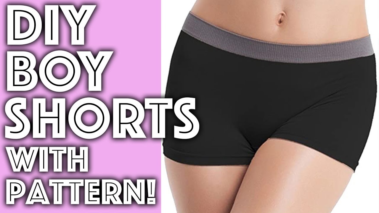 DIY Boy Shorts Women's Underwear Sew Along With Pattern