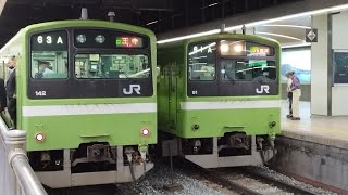 ［いよいよ限界か…］201系ND607編成　411K快速JR難波行き　天王寺駅発車