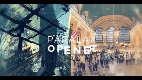 Parallax Opener After Effects Templates