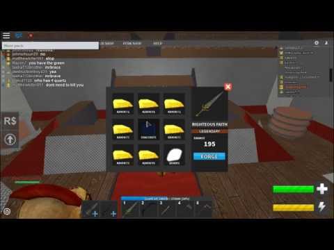 Roblox Medieval Warfare Reforged How To Craft Righteous Faith Youtube - roblox medieval warfare