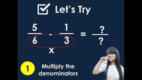 Adding and Subtracting Dissimilar Fractions using Butterfly Method