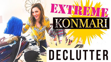 EXTREME Konmari Closet Declutter! / Clean with Me