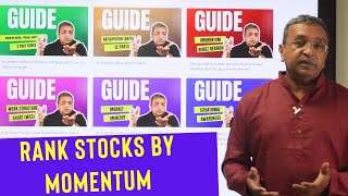 How to rank stocks by momentum