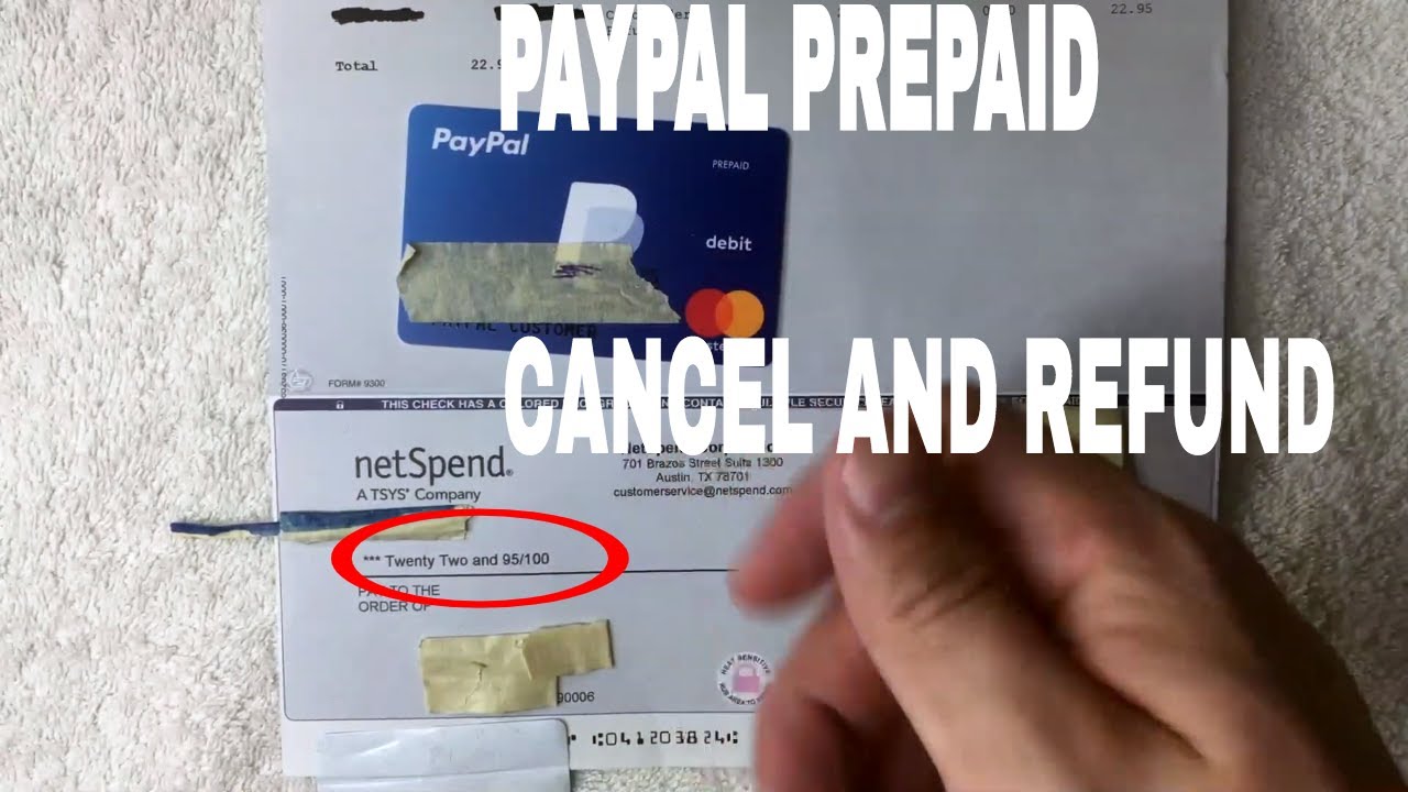 ✅  Paypal Prepaid Debit Mastercard Cancel And Refund 🔴