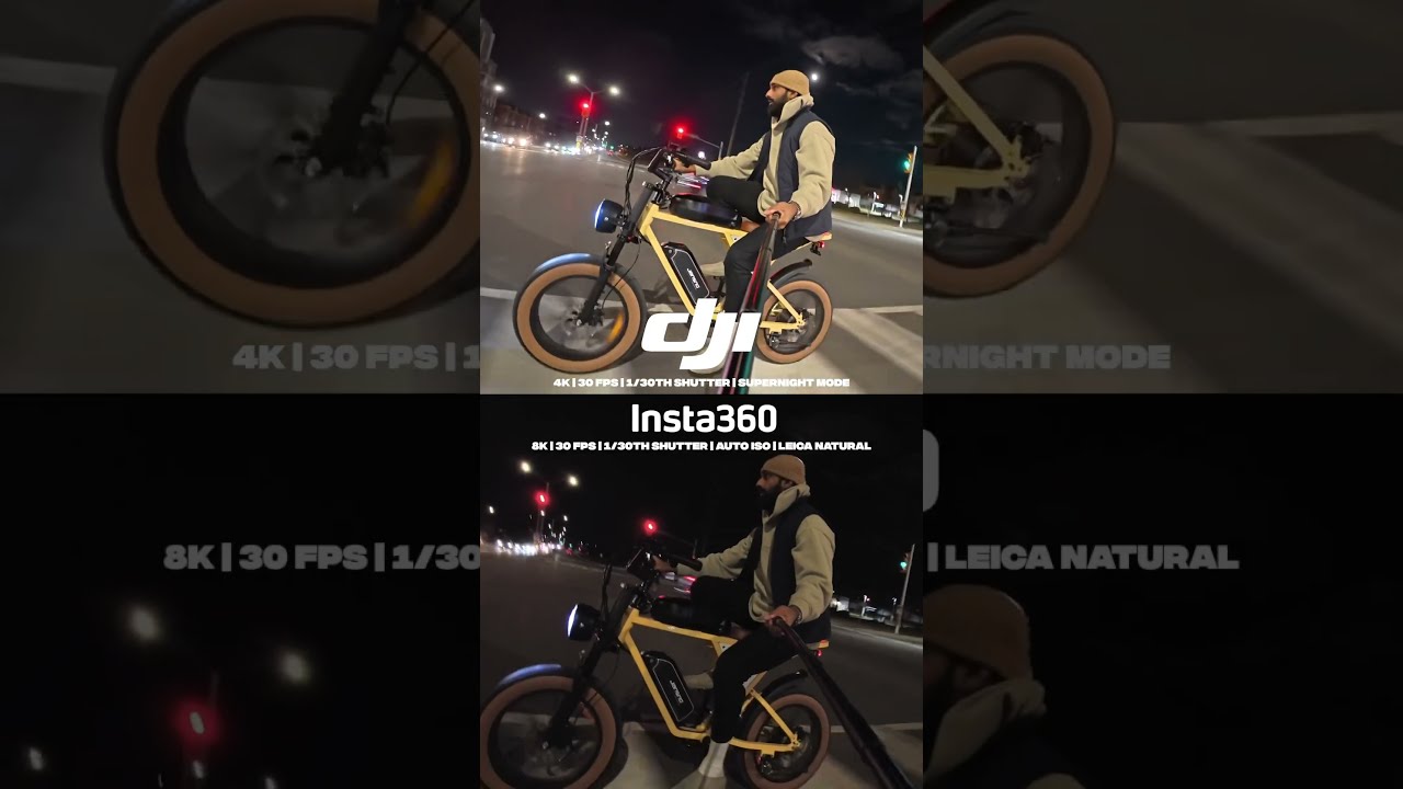 DJI OSMO Action 5 Pro VS Insta360 Ace 2 Night Time Comparison 