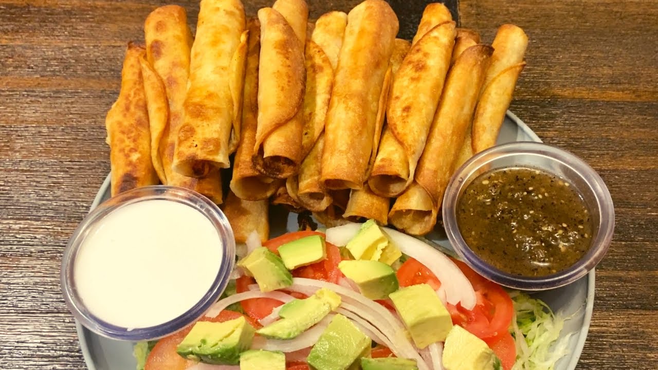FLAUTAS de POLLO y tips para que salgan bien sabrosas 🤤
