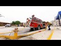 Hose Lay, Day 3 of LACoFD Fire Fighting training.