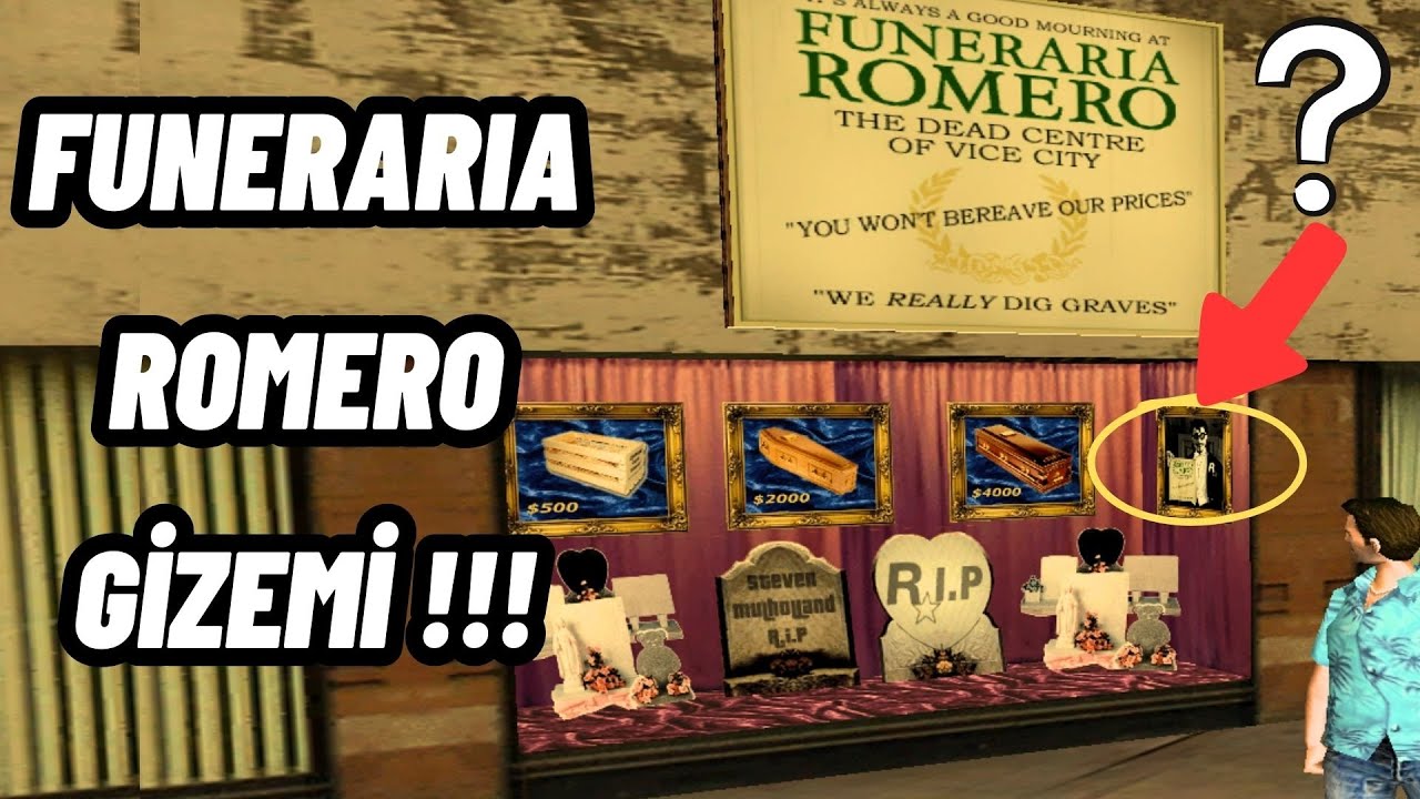 FUNERARİA ROMERO GİZEMİ !!! | GTA VİCE CİTY - YouTube